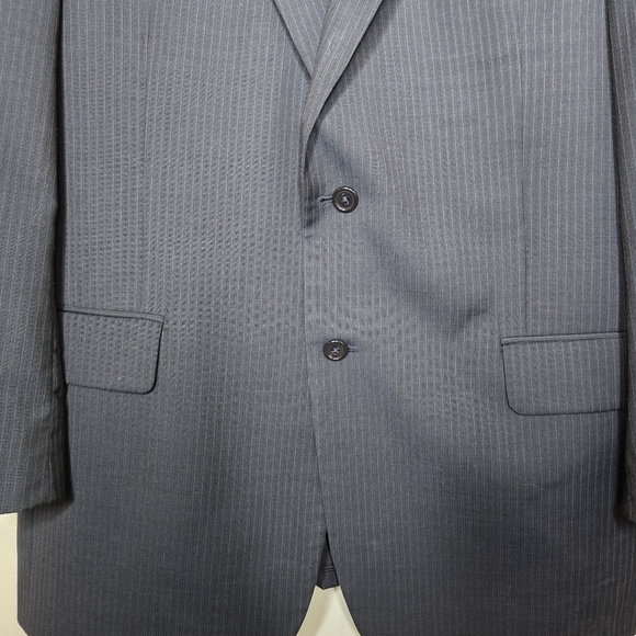 Jos A Bank Signature Collection Tailored Black Pinstripe Suit - Picture 7 of 9
